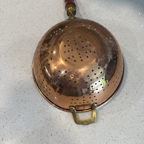 🏴 Copper vintage colander, Korean vintage copper - Picture 2 of 9